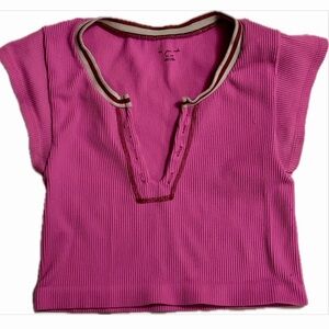 Urban Outfitters Vibrant Pink Crop Top